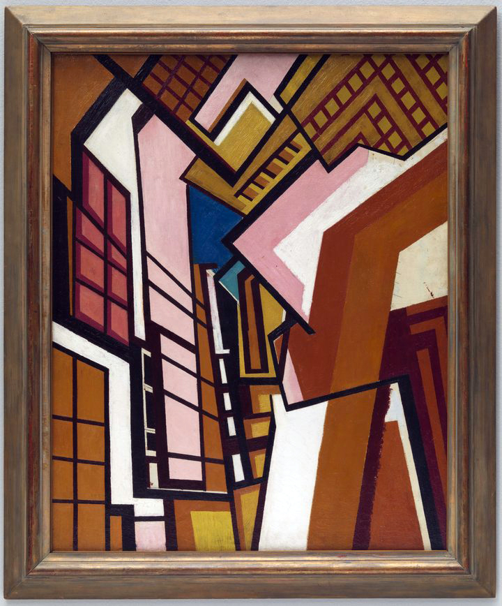 Wyndham Lewis (British, 1882-1957) 'Workshop' c. 1914-1915 (installation view) Wyndham Lewis (British, 1882-1957) 'Workshop' c. 1914-1915 (installation view)