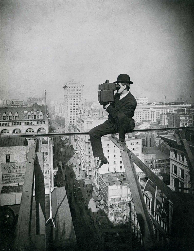 Anonymous photographer. 'Untitled (Lewis Hine with camera)' c. 1900-1910s