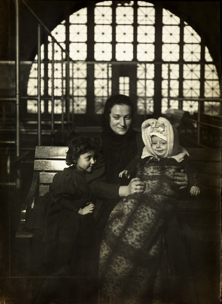 Lewis Hine (American, 1874-1940) 'Russian family at Ellis Island' 1905