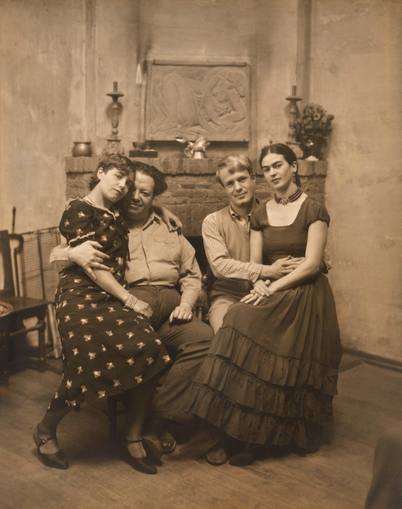 Peter A. Juley & Son (American) 'Diego Rivera and Frida Kahlo with Lucile and Arnold Blanch at Coyoacán' c. 1930