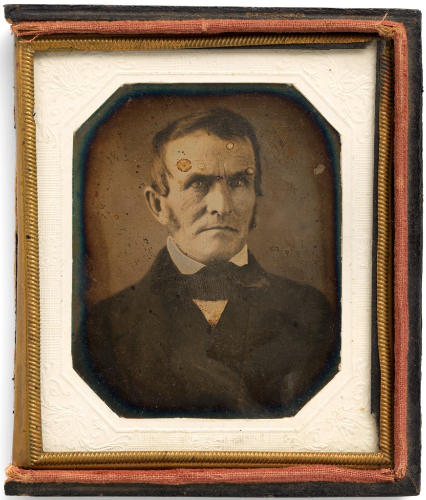 Bishop & Gray Studio (American, active c. 1843) 'Dr. Rufus Priest' c. 1843 from the exhibition 'Daguerreotypes: Five Decades of Collecting' at the Smithsonian National Portrait Gallery, Washington, DC, June 2018 - June 2019