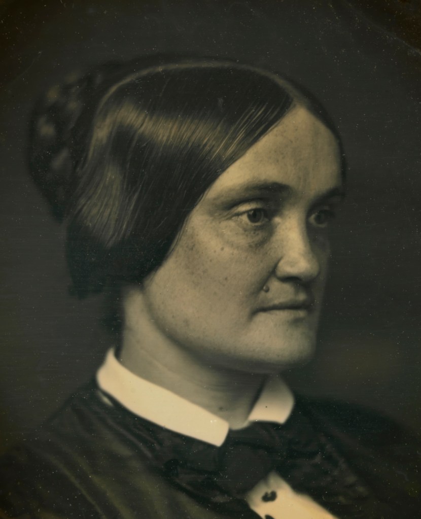 Unidentified artist (American) 'Charlotte Cushman' c. 1850 (detail)