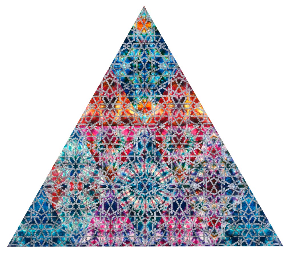 Philip Taaffe (American, b. 1955) 'Rose Triangle' 2008