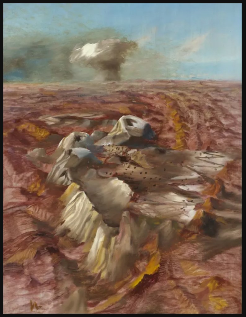 Sidney Nolan (Australian, 1917-1992) 'Central Desert Atomic Test' 1952-1957
