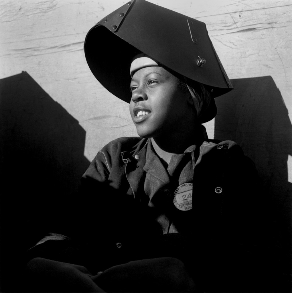 Dorothea Lange (American, 1895-1966) 'Shipyard Worker, Richmond California' c. 1943
