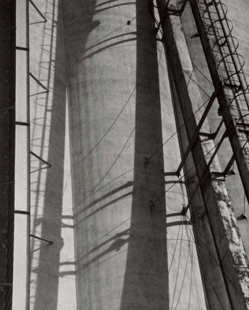 Ralston Crawford (American, 1906-1978) 'Grain Elevators with Shadows' c. 1942