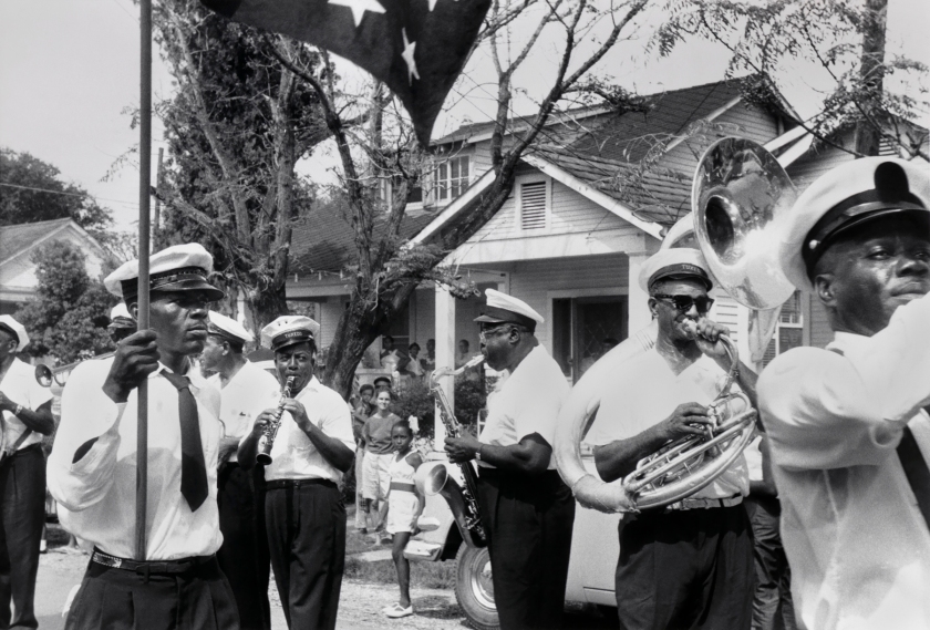 Ralston Crawford (American 1906-1978) 'Tuxedo Brass Band, New Orleans' 1959