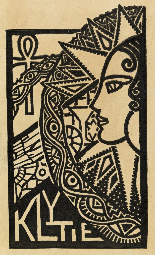 Christian Waller (Australian, 1894-1954) 'Ex Libris: Klytie' c. 1932 Christian Waller (Australian, 1894-1954) 'Ex Libris: Klytie' c. 1932