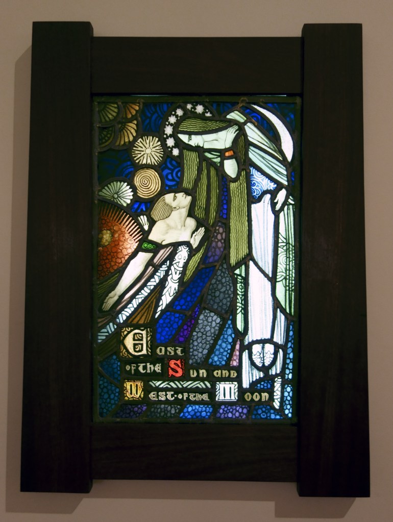 Installation view of the exhibition 'Daughters of the Sun' showing the work 'East of the Sun and West of the Moon' by Christian Waller, c. 1940 Installation view of the exhibition 'Daughters of the Sun' showing the work 'East of the Sun and West of the Moon' by Christian Waller, c. 1940