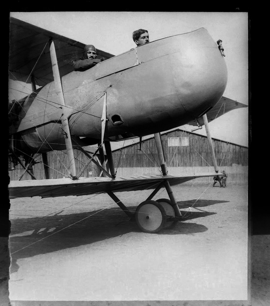 Unknown photographer. 'Untitled [Early French aviators]' c. 1913-1914