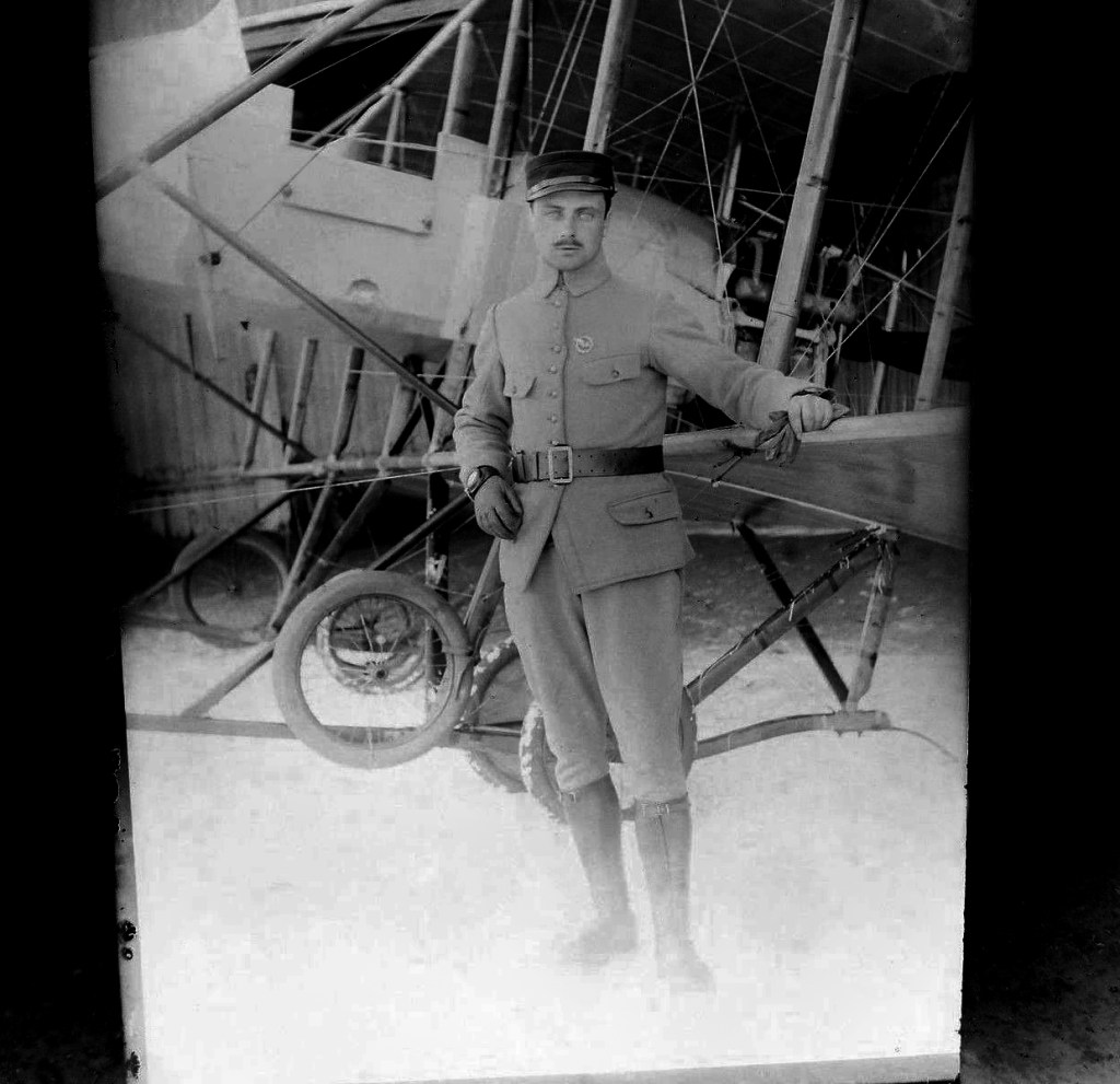 Unknown photographer. 'Untitled [Early French aviator]' c. 1913-1914