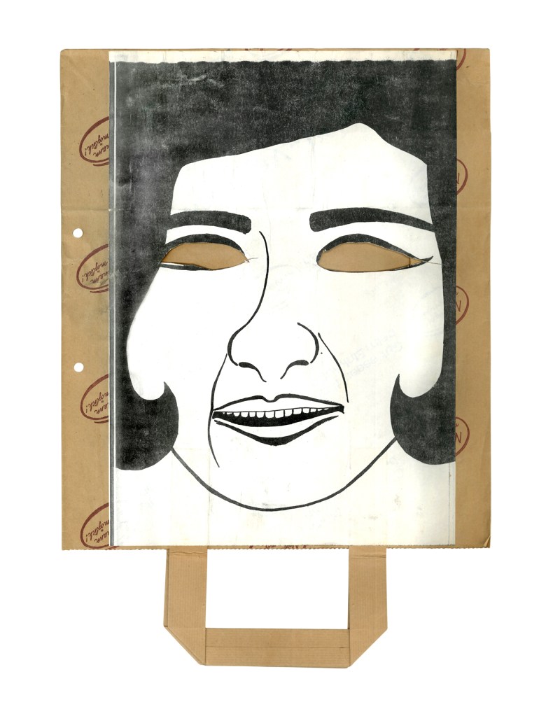 Rainer Hachfeld (German, b. 1939) Distribution: Kommune 1 Karikatur / caricature: 'Schah-Masken (Mohammad Reza Pahlavi, Farah Pahlavi) / Shah masks' 1967