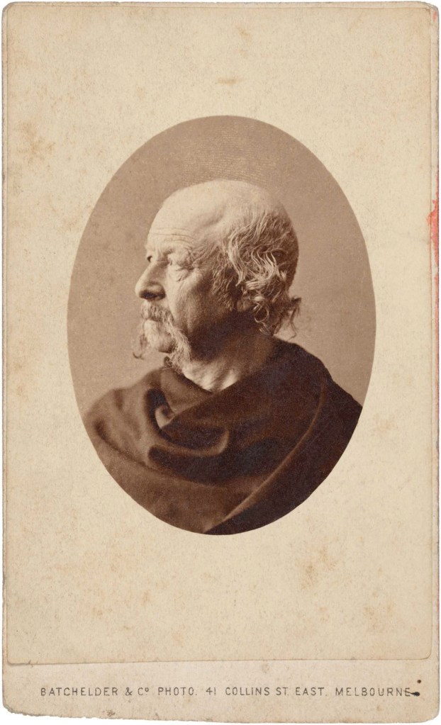 Batchelder & Co. Photo (Australian firm active 1854-1890s) 'Richard Henry Horne (age 58 in 1860)' mid 1860s