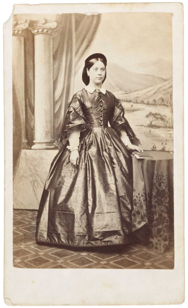 Davies & Co (William Davies, English active Melbourne, 1855-1882) 'Julia Matthews (age 20 in 1862)' c. 1862