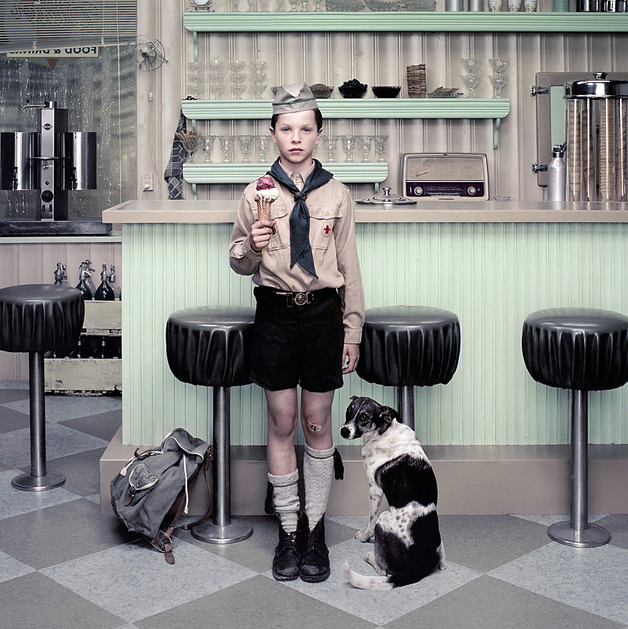 Erwin Olaf (Netherlands, 1959-2023) 'Rain, The Ice Cream Parlour' 2004