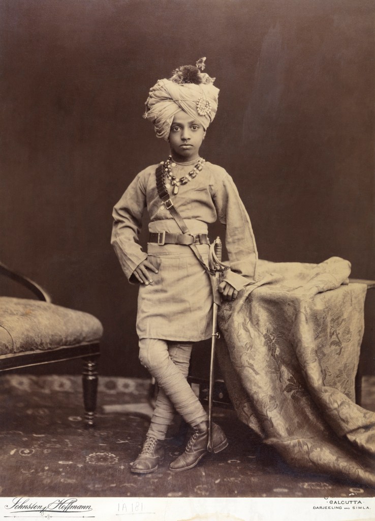 Johnston and Hoffmann (Calcutta, 1882-1950s) P. Johnston (Great Britain, died 1891) Theodore Hoffmann (Germany? 1883 /1887 - India? 1921) 'Portrait of a young prince' c. 1900