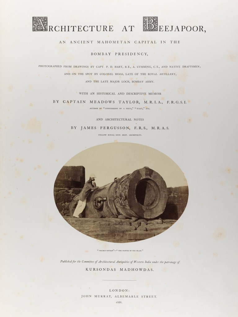 Meadows Taylor (1808-76) and James Fergusson (1808-1886) 'Architecture at Beejapoor, London' 1866
