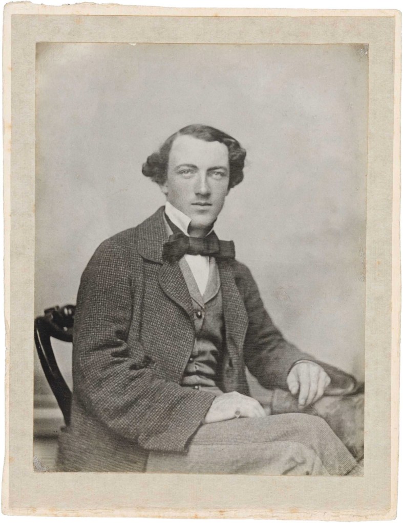 Unknown artist. 'Thomas Wentworth Wills (age 21 in 1857)' c.1857 or c.1864 (printed c.1905-1910)