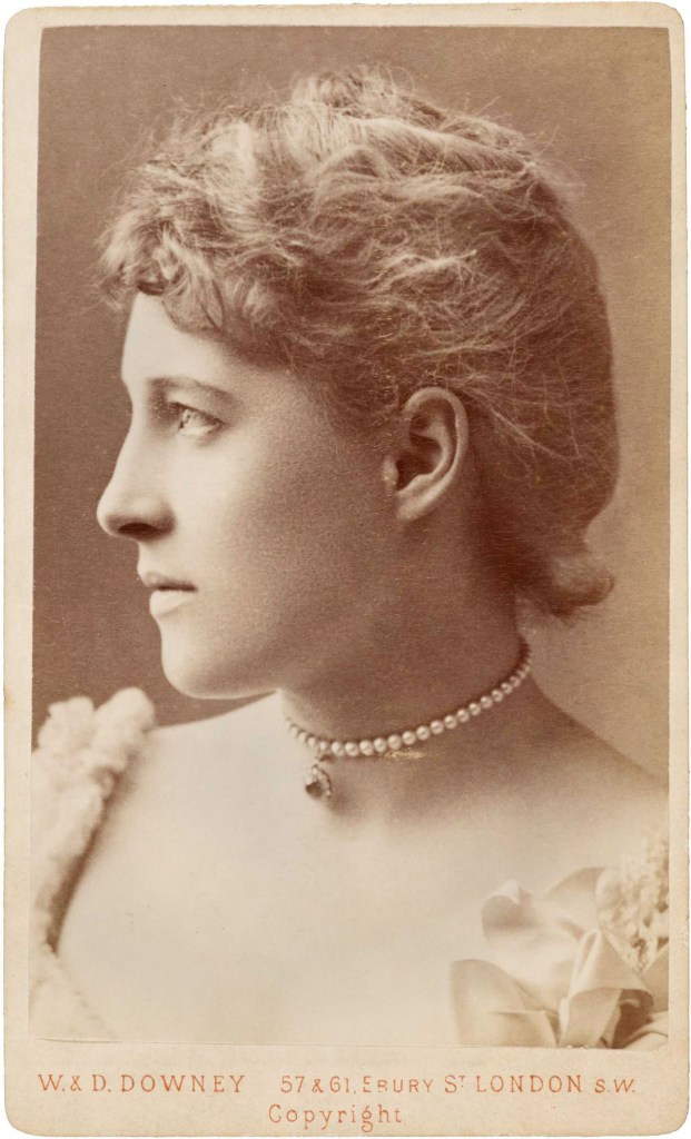 W & D Downey (William Downey (1829-1915) and Daniel Downey, British photographers). 'Lillie Langtry (age 32 in 1885)' c. 1885