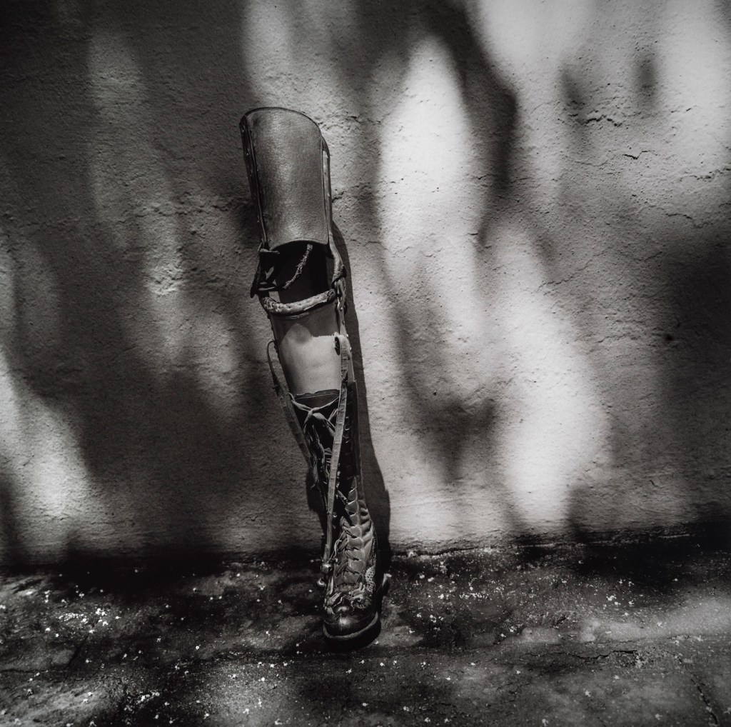 Graciela Iturbide (Mexican, b. 1942) 'El Baño de Frida, Coyoacán, Ciudad de México' (prosthetic leg against wall) 2006