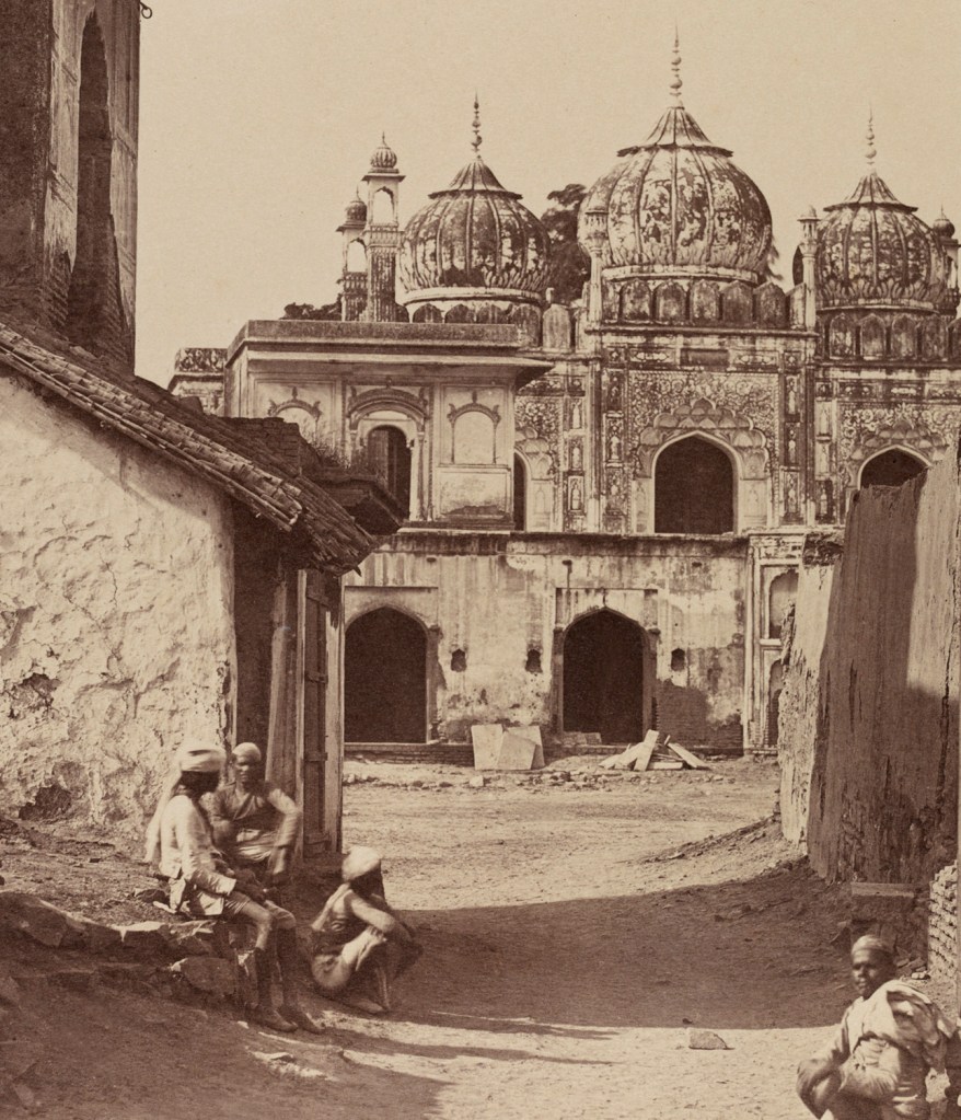 Felice Beato (Italian-British, 1832-1909) 'A mosque in the Red Fort, Dehli' 1858 (detail)