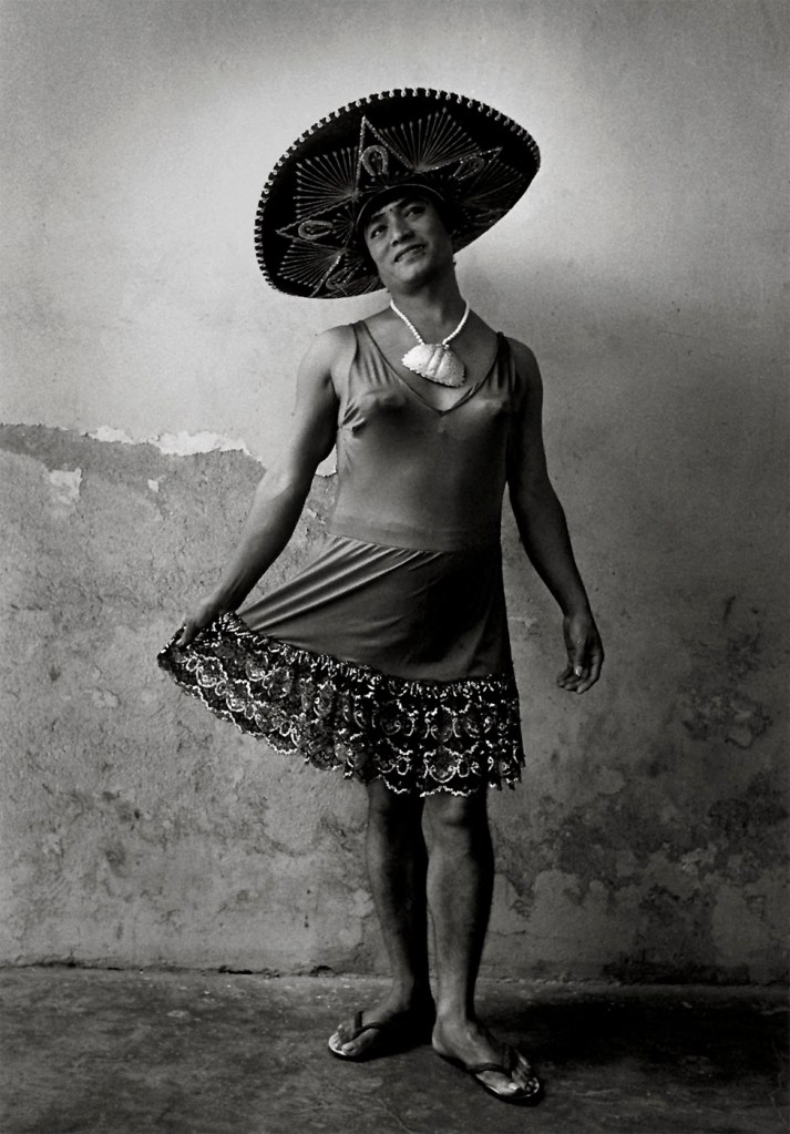 Graciela Iturbide (Mexican, b. 1942) 'Magnolia (2), Juchitán, México' (Magnolia with Sombrero / Magnolia con sombrero) 1986