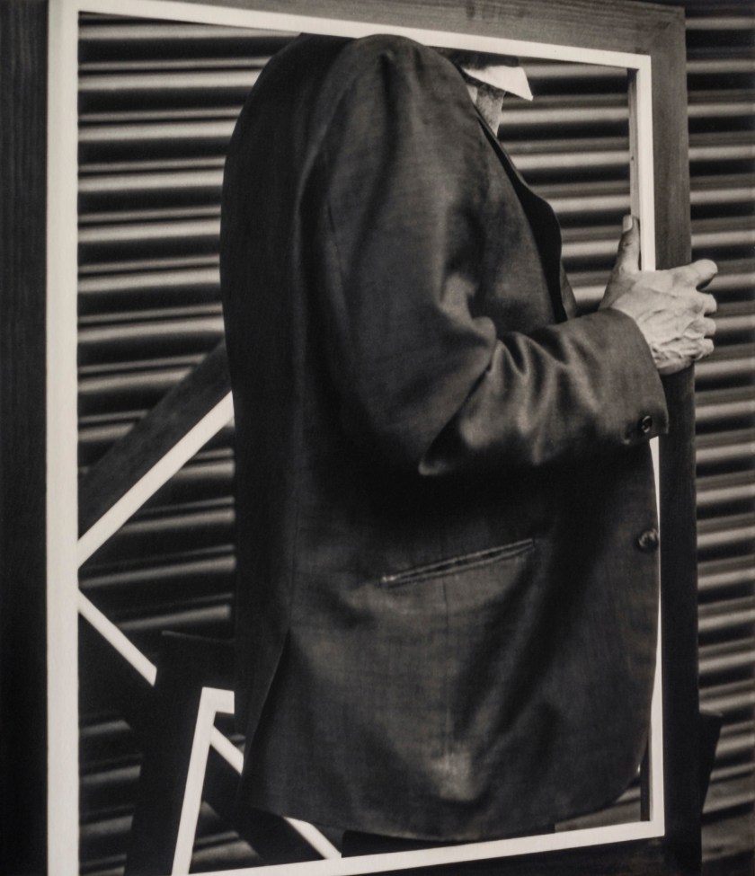 Graciela Iturbide (Mexican, b. 1942) 'Señor Enmarcado, Ciudad de México' (Framed Man, Mexico City) 1970