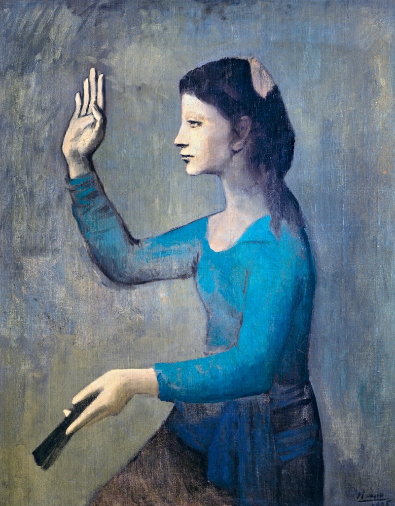Pablo Picasso (Spanish, 1881-1973) 'Femme à l'éventail' (Woman with a fan) 1905 Pablo Picasso (Spanish, 1881-1973) 'Femme à l'éventail' (Woman with a fan) 1905
