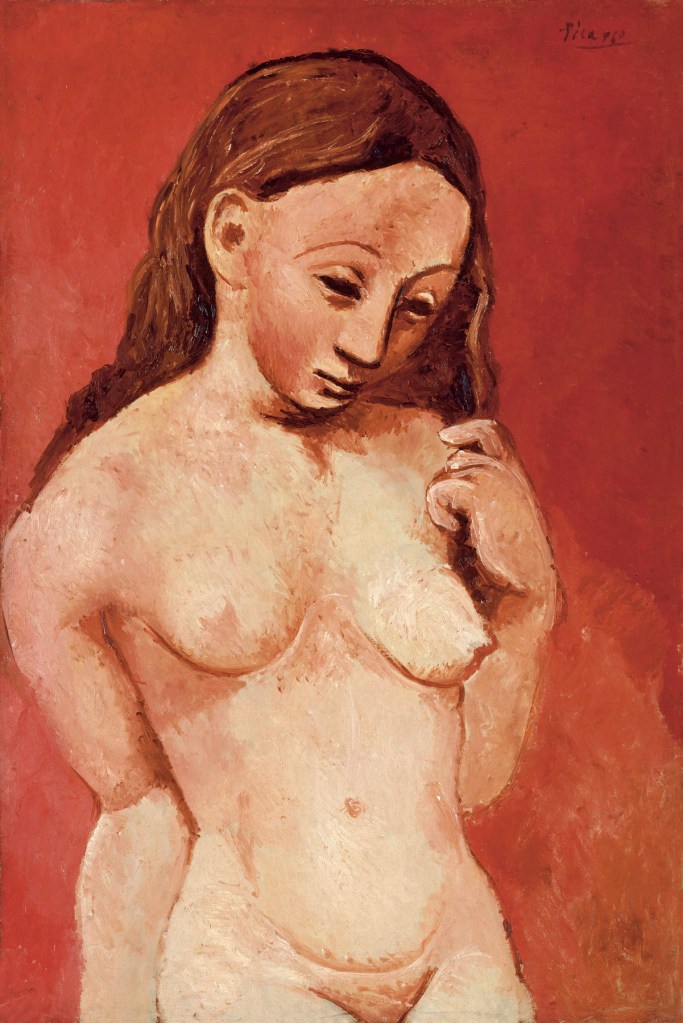 Pablo Picasso (Spanish, 1881-1973) 'Nu sur fond rouge (Jeune femme nue à la chevelure)' 1906 Pablo Picasso (Spanish, 1881-1973) 'Nu sur fond rouge (Jeune femme nue à la chevelure)' 1906