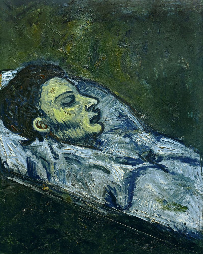 Pablo Picasso (Spanish, 1881-1973) 'Casagemas dans cercueil' (Casagemas in His Coffin) 1901 Pablo Picasso (Spanish, 1881-1973) 'Casagemas dans cercueil' (Casagemas in His Coffin) 1901