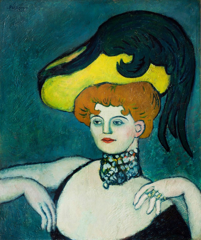 Pablo Picasso (Spanish, 1881-1973) 'Courtesan with necklace of gems' 1901 Pablo Picasso (Spanish, 1881-1973) 'Courtesan with necklace of gems' 1901
