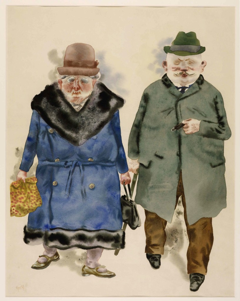 George Grosz (German, 1893-1959) 'A Married Couple' 1930 George Grosz (German, 1893-1959) 'A Married Couple' 1930