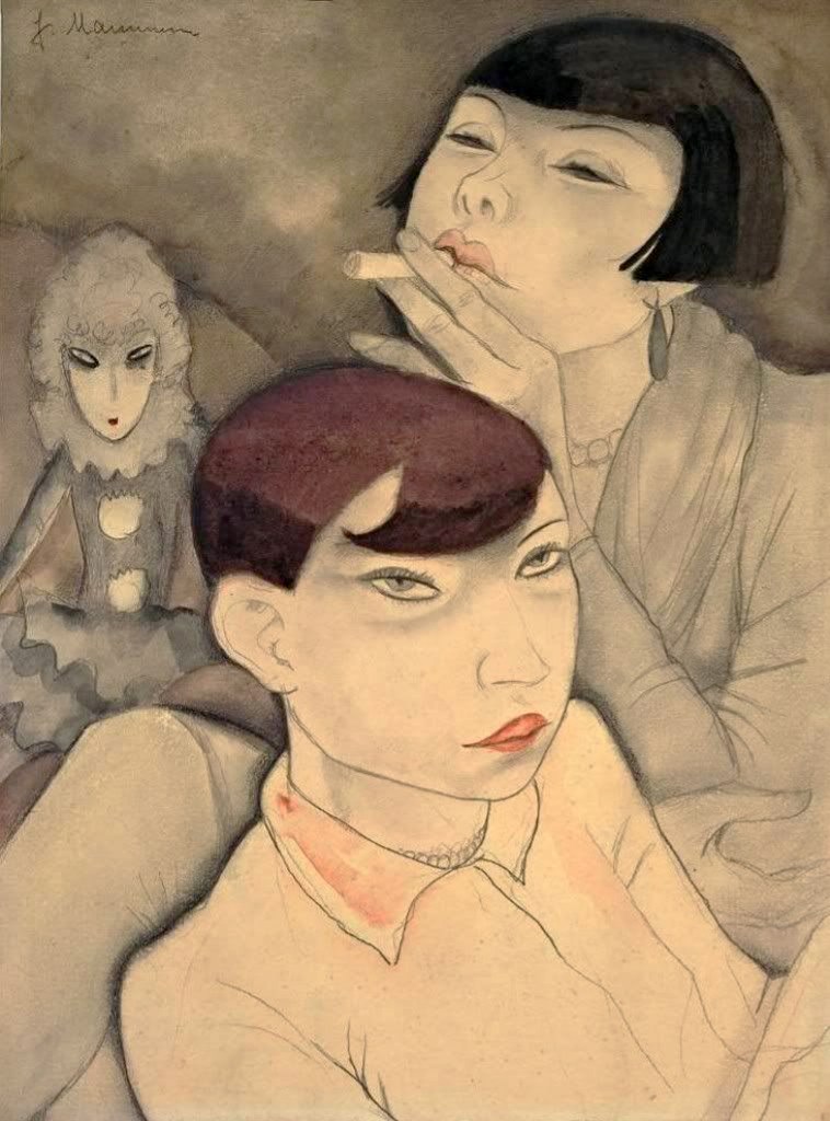 Jeanne Mammen (German, 1890-1976) 'Boring Dolls' (Langweilige Puppen) 1929 Jeanne Mammen (German, 1890-1976) 'Boring Dolls' (Langweilige Puppen) 1929