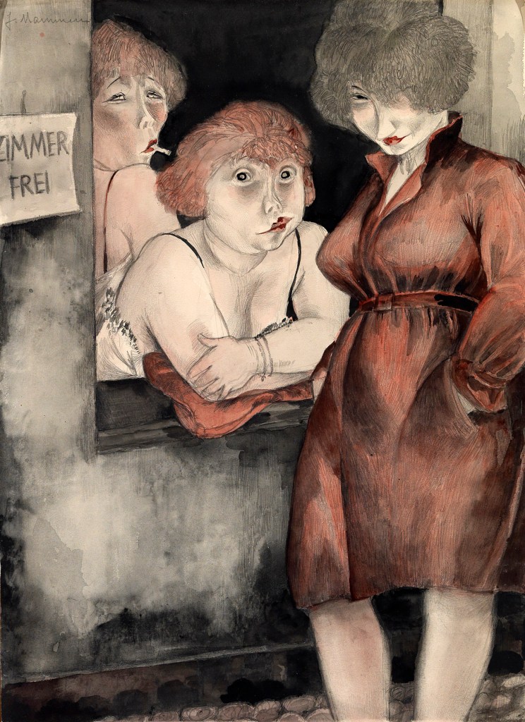 Jeanne Mammen (German, 1890-1976) 'Free room' (Brüderstrasse (Zimmer frei)) 1930 Jeanne Mammen (German, 1890-1976) 'Free room' (Brüderstrasse (Zimmer frei)) 1930