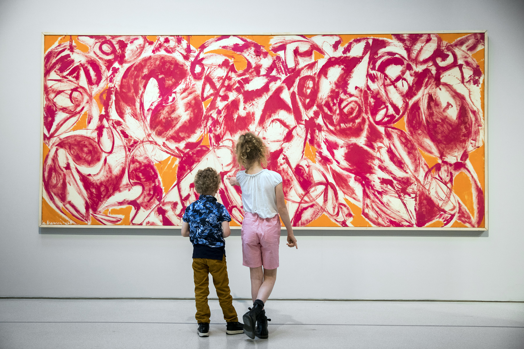 Installation view of the exhibition 'Lee Krasner: Living Colour' showing the work 'Combat' 1965 Installation view of the exhibition 'Lee Krasner: Living Colour' showing the work 'Combat' 1965