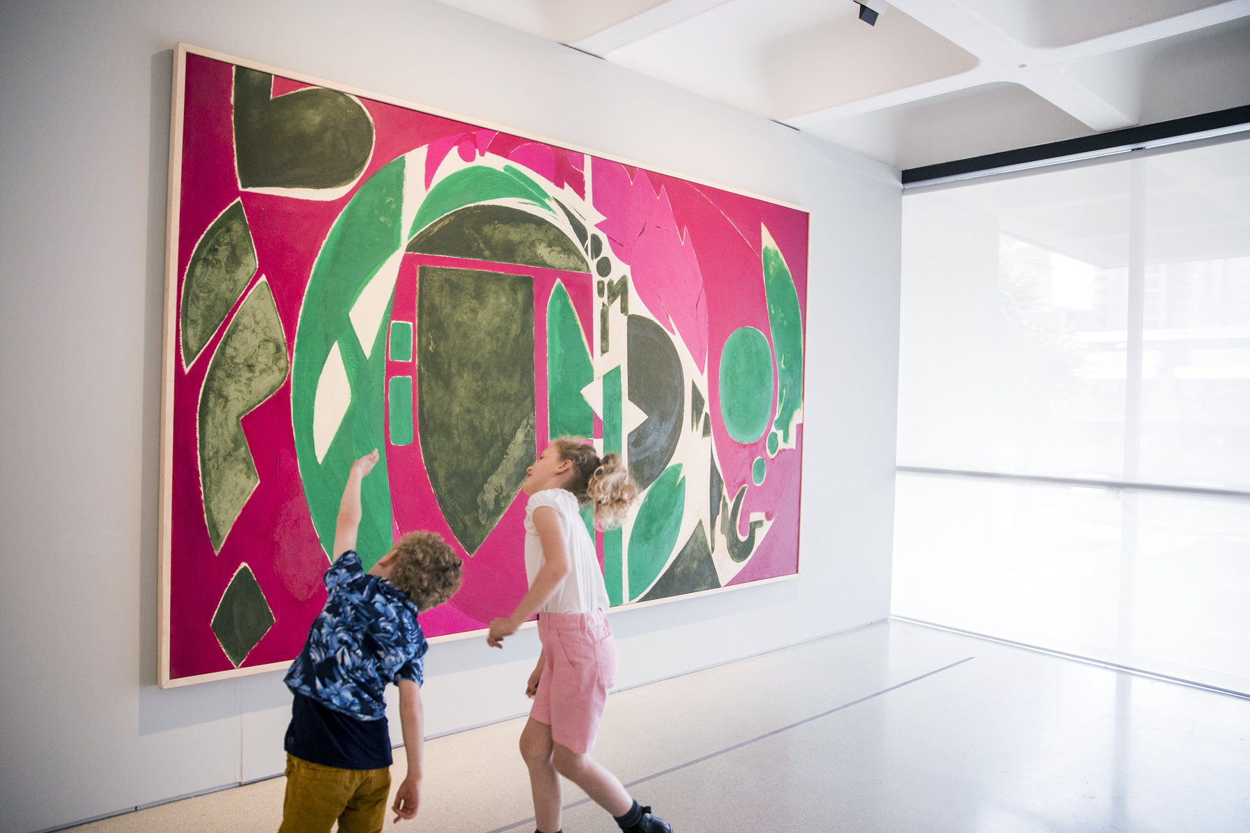Installation view of the exhibition 'Lee Krasner: Living Colour' showing the work 'Palingenesis' 1971 Installation view of the exhibition 'Lee Krasner: Living Colour' showing the work 'Palingenesis' 1971