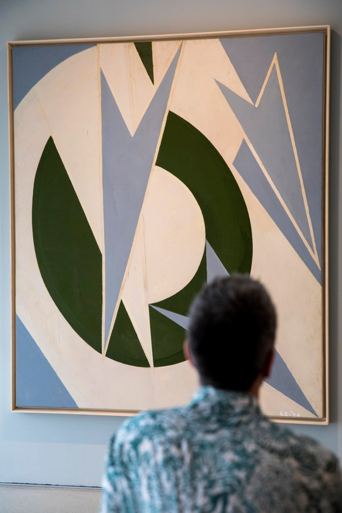 Installation view of the exhibition 'Lee Krasner: Living Colour' showing the work 'Olympic' 1974 Installation view of the exhibition 'Lee Krasner: Living Colour' showing the work 'Olympic' 1974