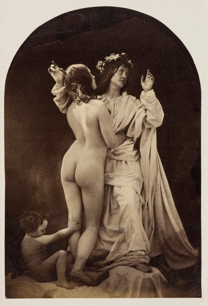 Oscar G. Rejlander (British born Sweden, 1813-1875) 'Allegorical Study (Sacred and Profane Love)' c. 1860