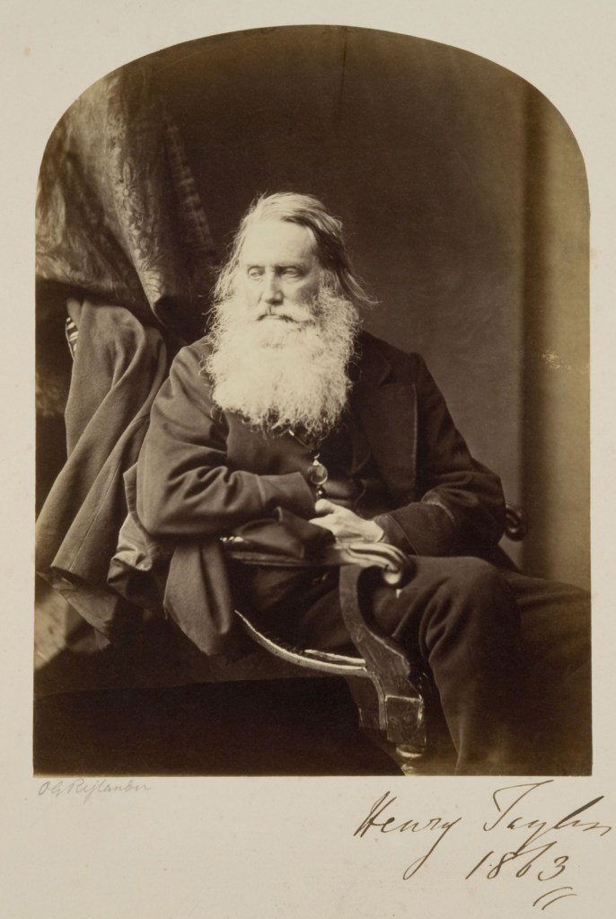 Oscar G. Rejlander (British born Sweden, 1813-1875) 'Henry Taylor' 1863