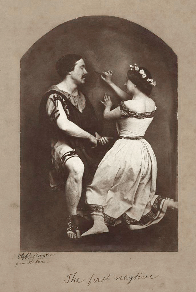 Oscar G. Rejlander (British born Sweden, 1813-1875) 'The First Negative' 1857