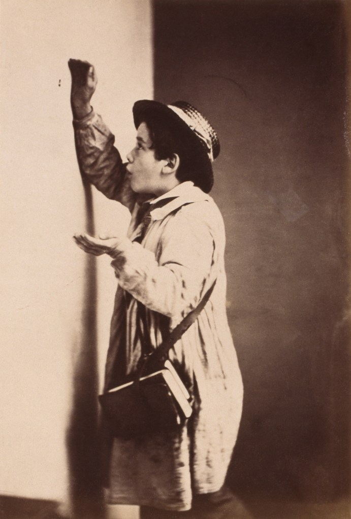 Oscar G. Rejlander (British born Sweden, 1813-1875) 'The Participles, or Grammar for Little Boys: Catching' 1857