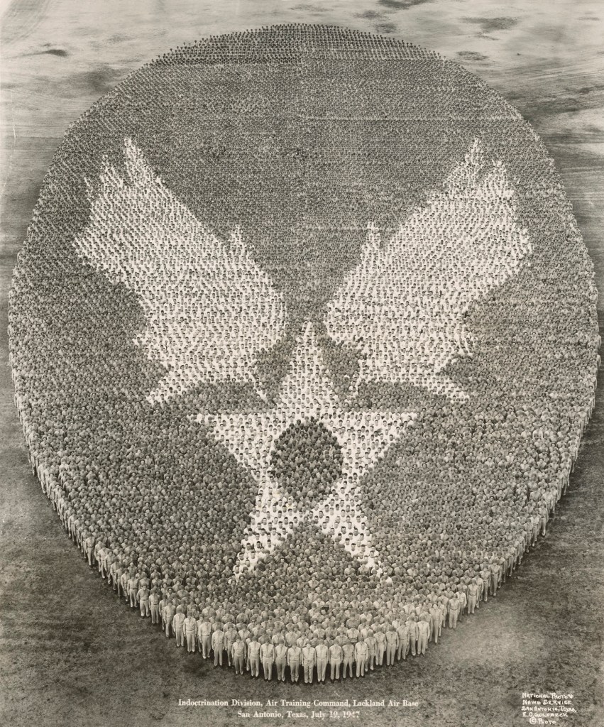 Eugene Omar Goldbeck (American, 1892-1986) 'Indoctrination Division, Air Training Command, Lackland Air Base, San Antonio, Texas, July 19, 1947' 1947