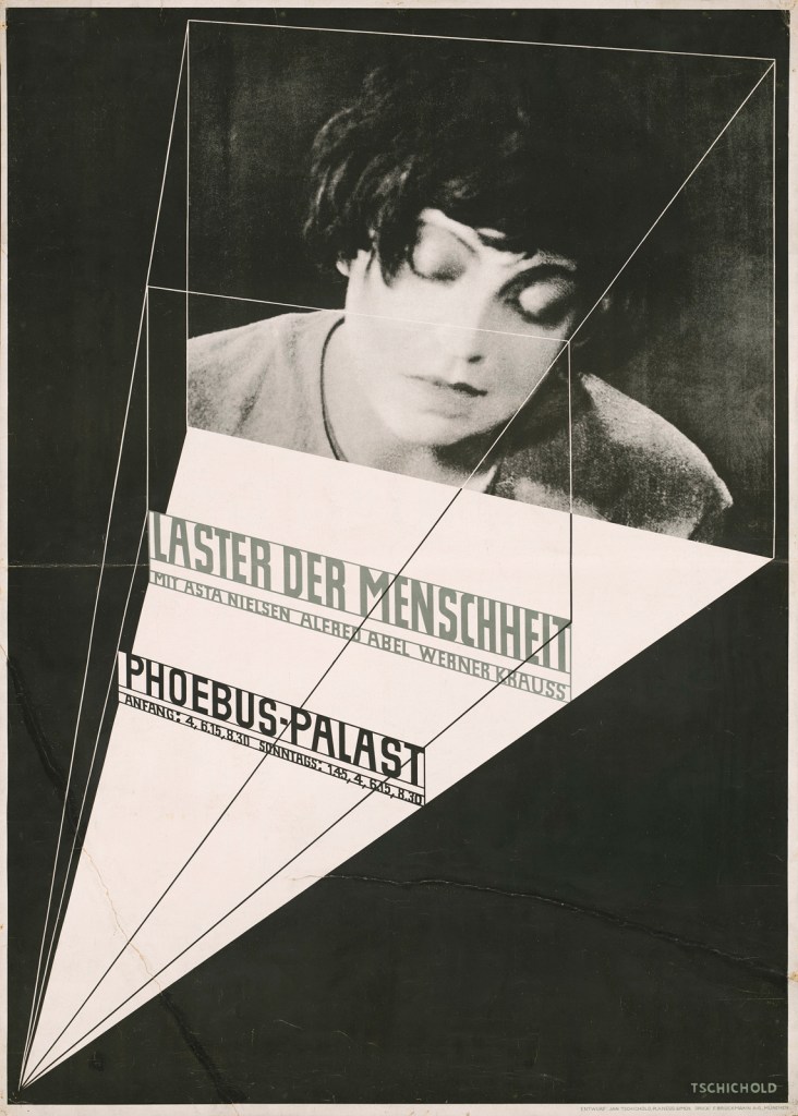 Jan Tschichold (German, 1902-1974) 'Vice of Humanity' 1927