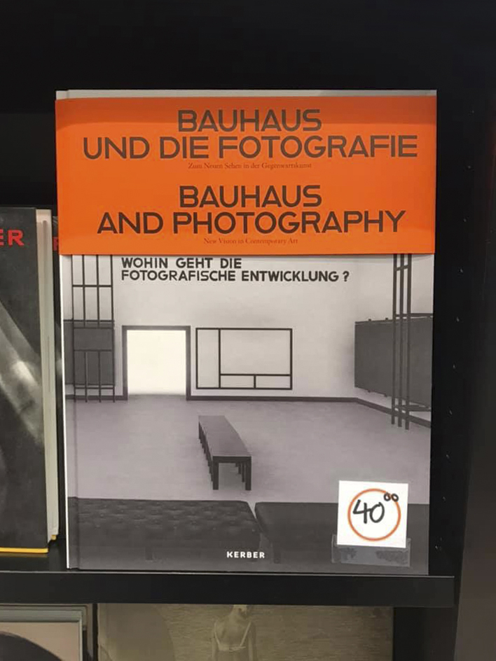 Catalogue cover from the exhibition 'Bauhaus and Photography' at the Museum für Fotografie, Berlin
