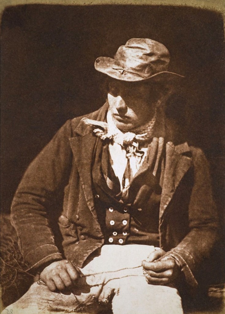 David Octavius Hill / Robert Adamson (1802-1870 / 1821-1848) 'Newhaven Fisherman'. John Henning and Alex H. Ritchie 1843