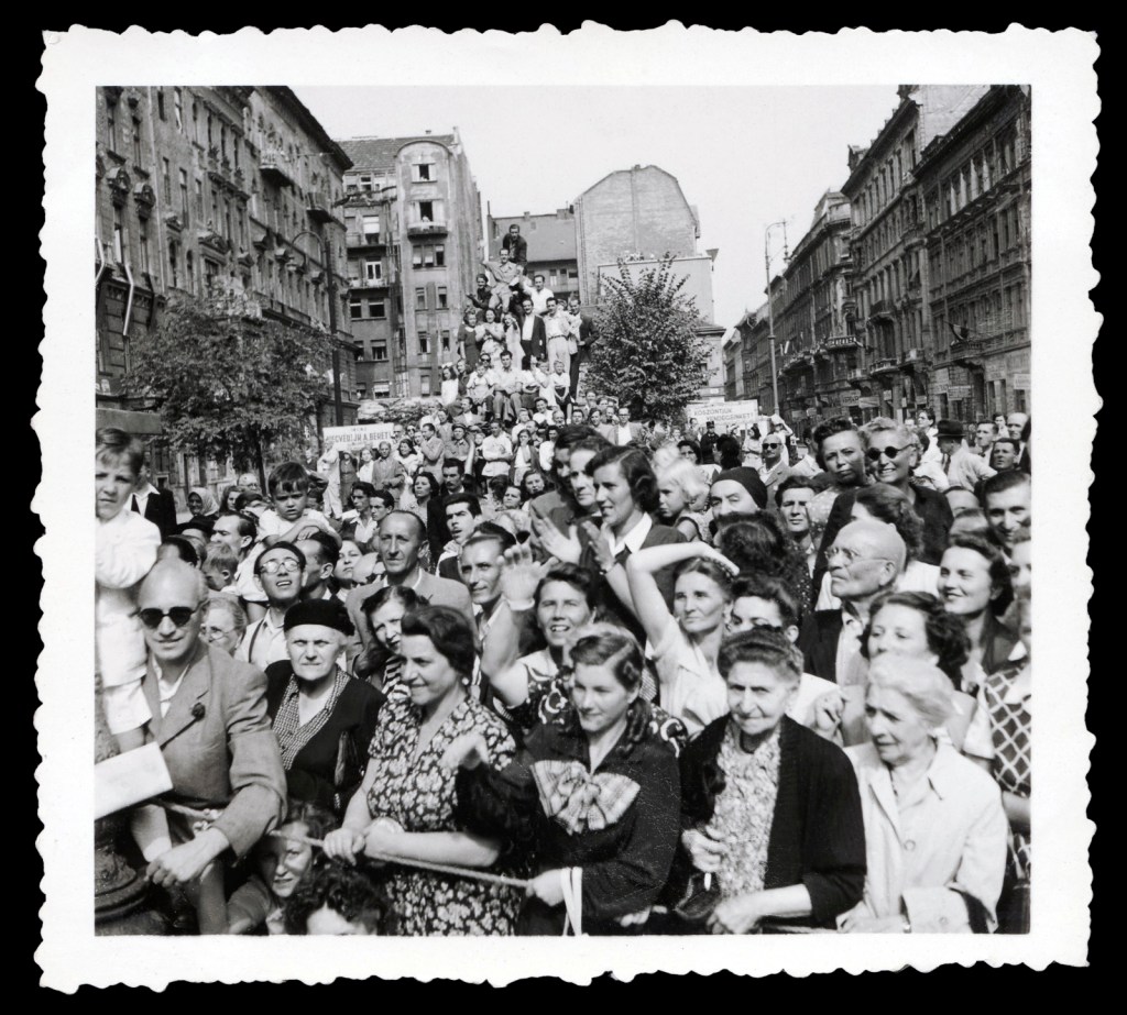 Joyce Evans (Australian, 1929-2019) 'Untitled [Budapest crowd]' 1949
