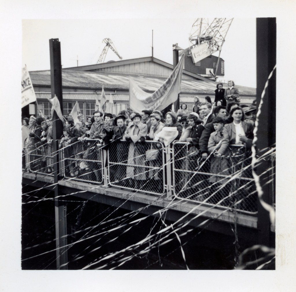 Joyce Evans (Australian, 1929-2019) 'Farewell to Delegates' 1951