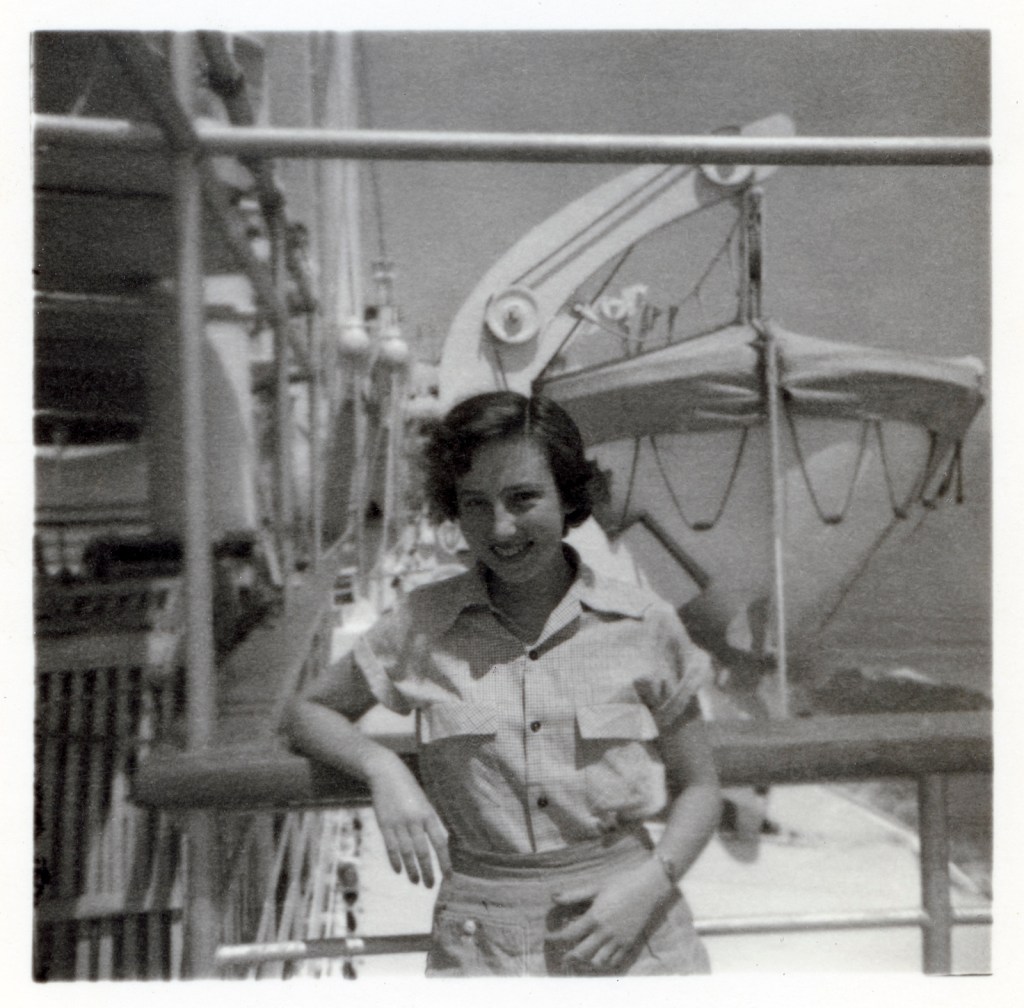 Joyce Evans (Australian, 1929-2019) 'Joyce with lifeboat' 1951