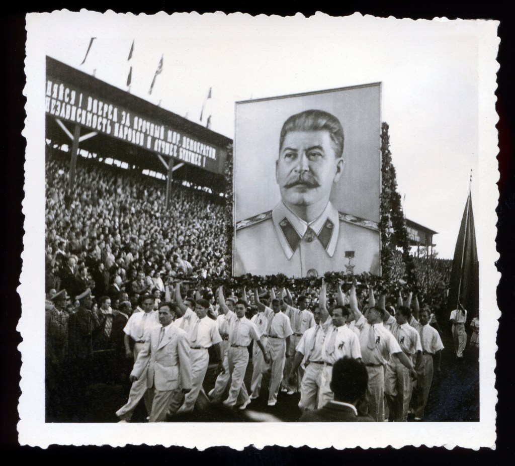Joyce Evans (Australian, 1929-2019) 'Stalin banner, Budapest' 1949