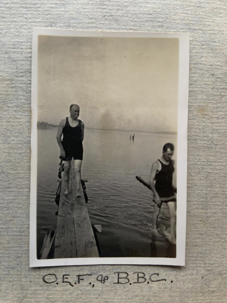 "O.E.F. (O.E. Friend) & B.B.C. (Basil Cappers)," 17/19 February, 1923 in John "Jack" Riverstone Faviell 1922-1933 photo album